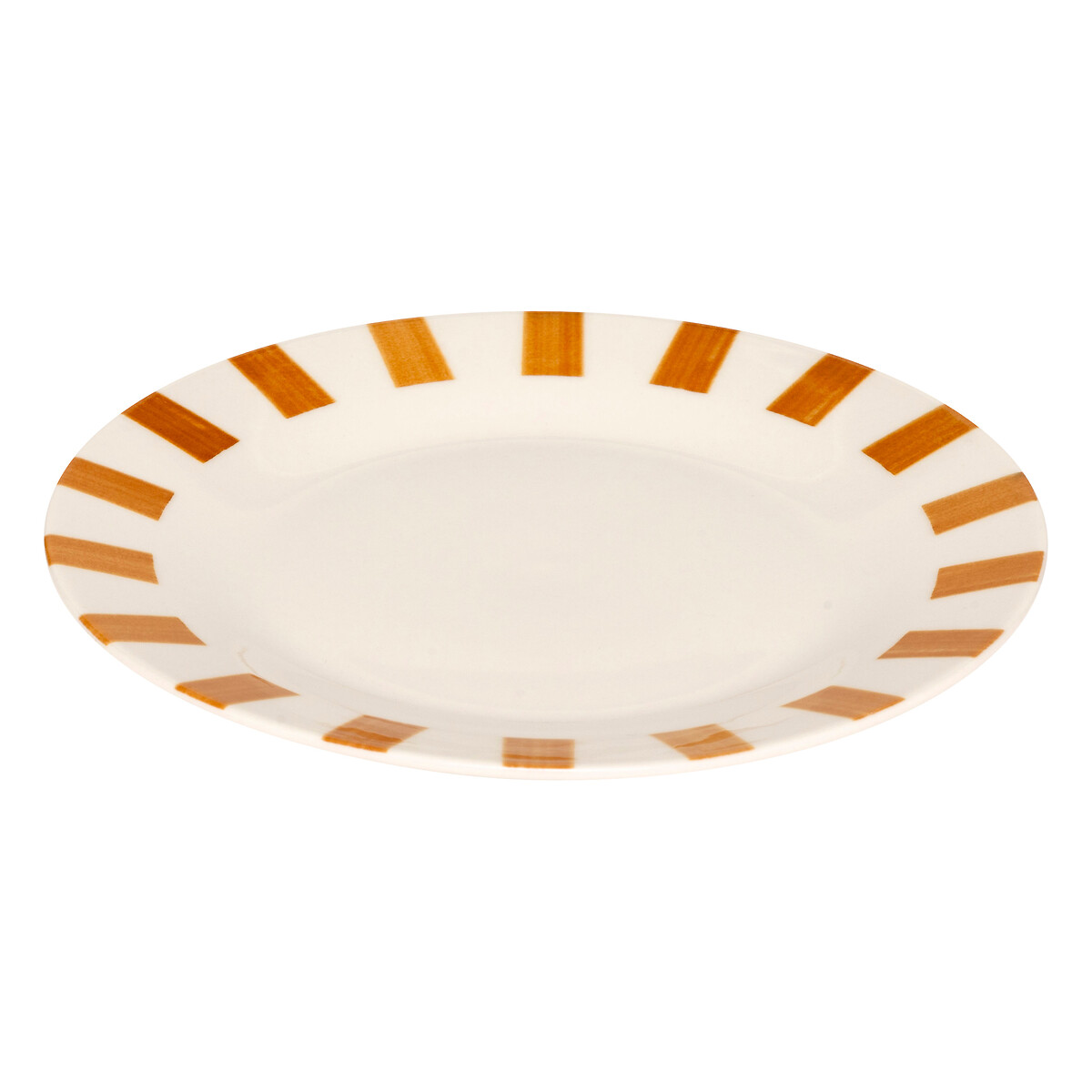 Prato sobremesa CHERI amarelo em porcelana 19cm