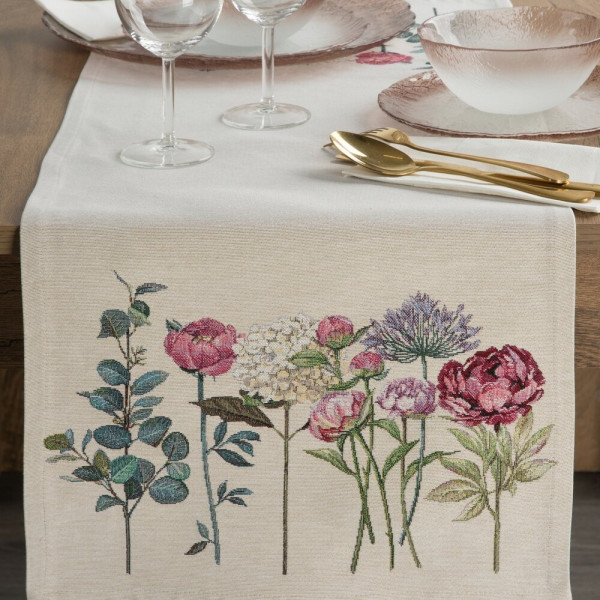 Obrus na stół Bieżnik gobelinowy 1242/NAT 40x100 cm