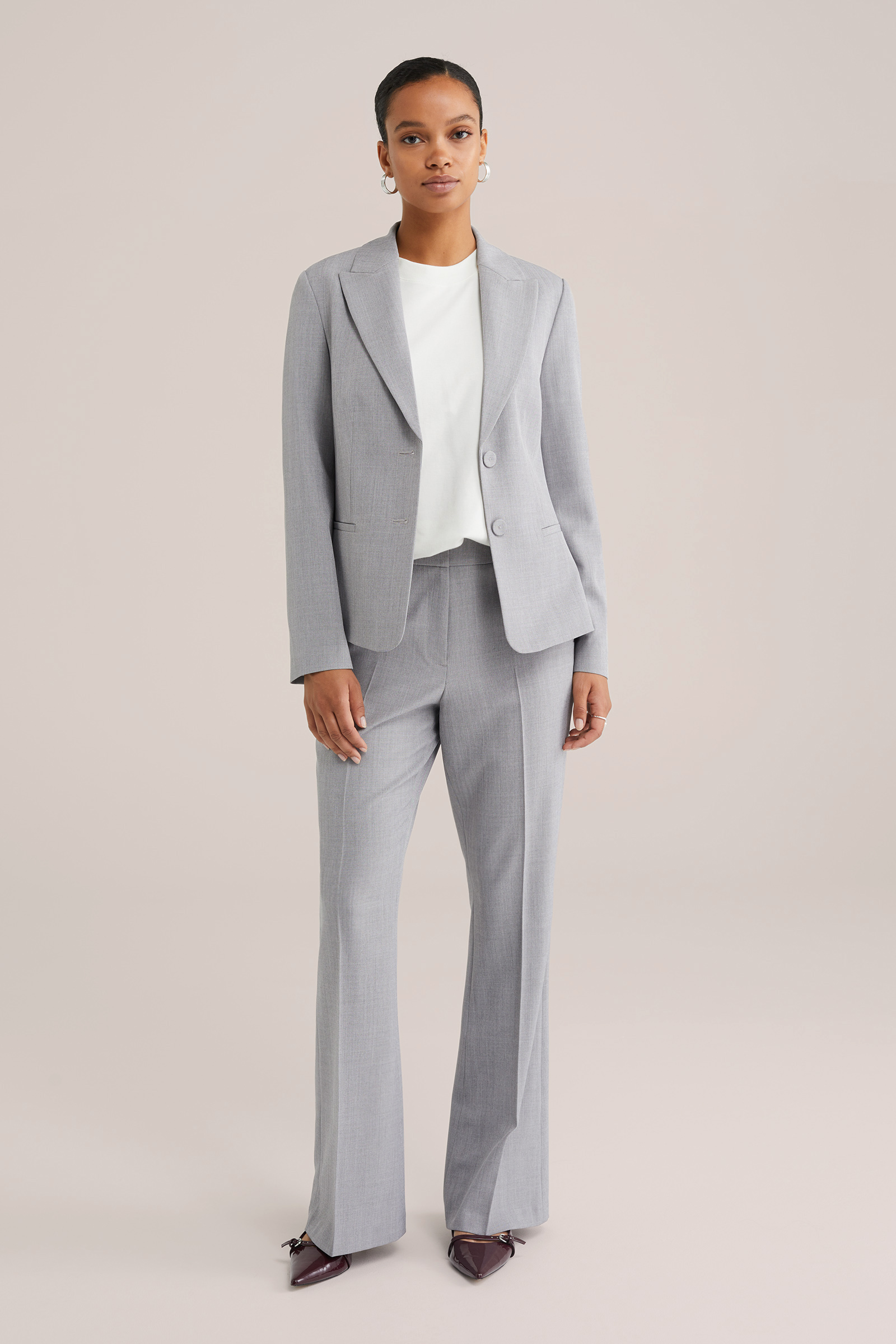 Dames regular fit flared pantalon