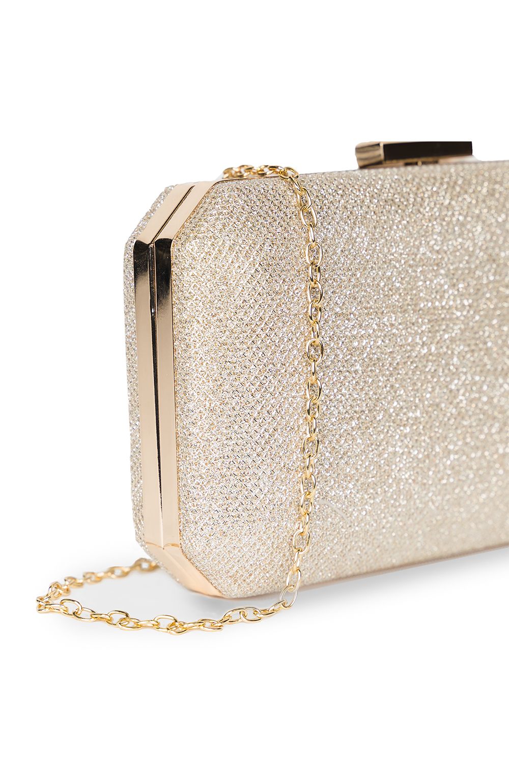Paradox London Dulcie Glitter Box Clutch Handbag