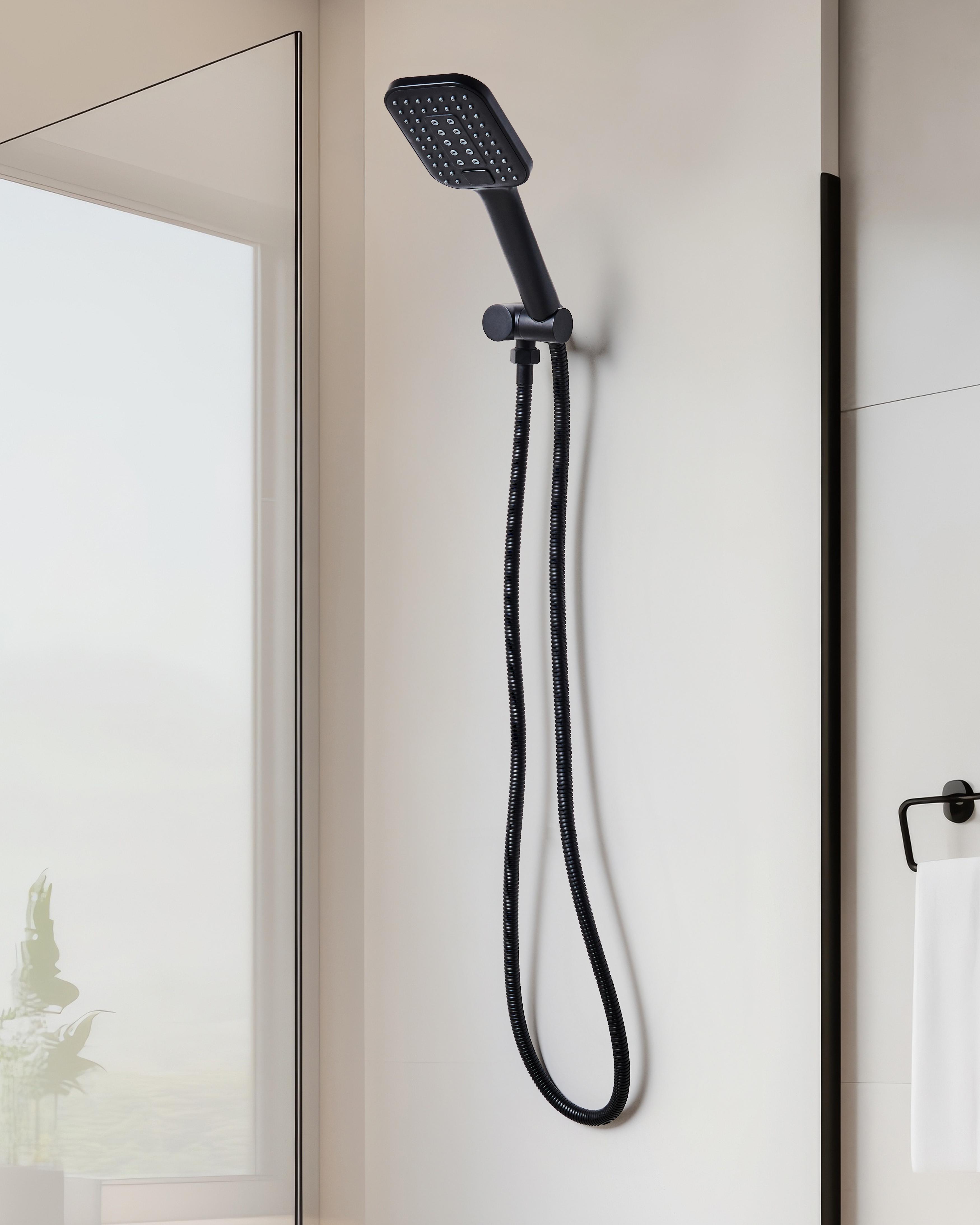 Shower Head and Hose Kit TINGO 4-function Black