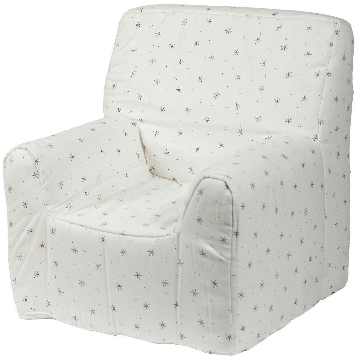BARNA - Fauteuil enfant STARS blanc