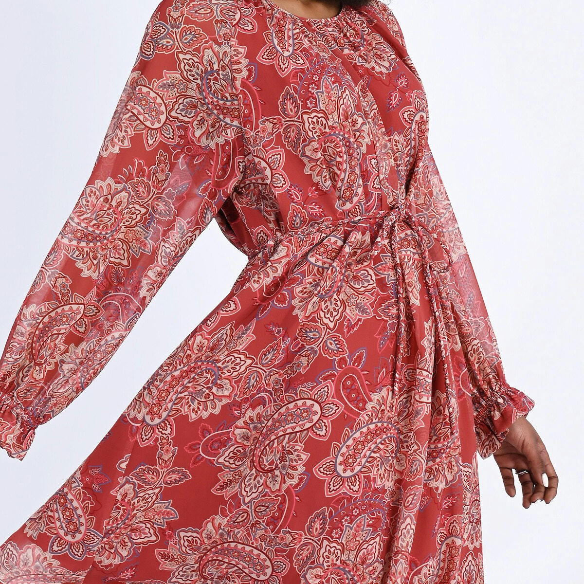 Robe  imprimée col rond