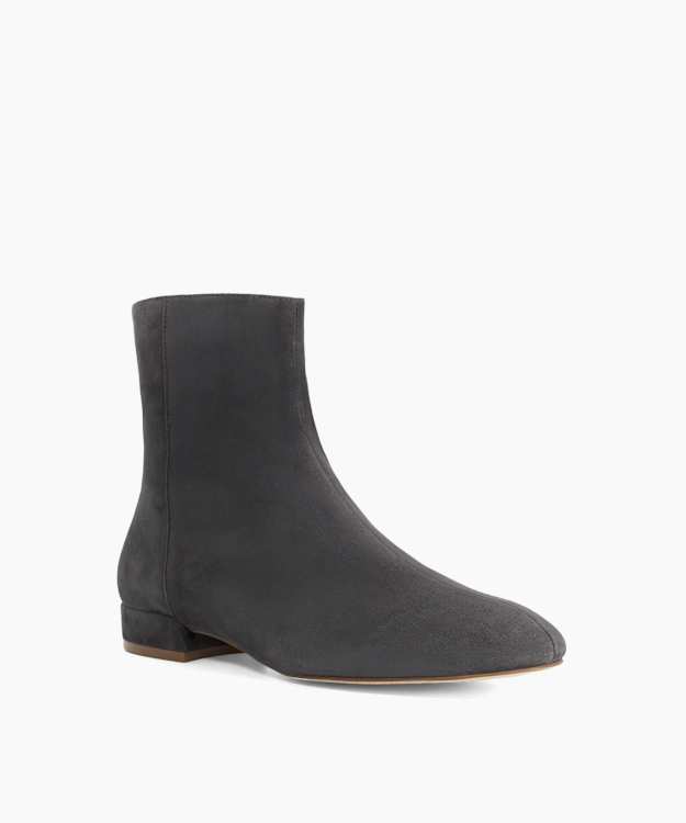 Pixxies Grey - Suede Ankle Boots