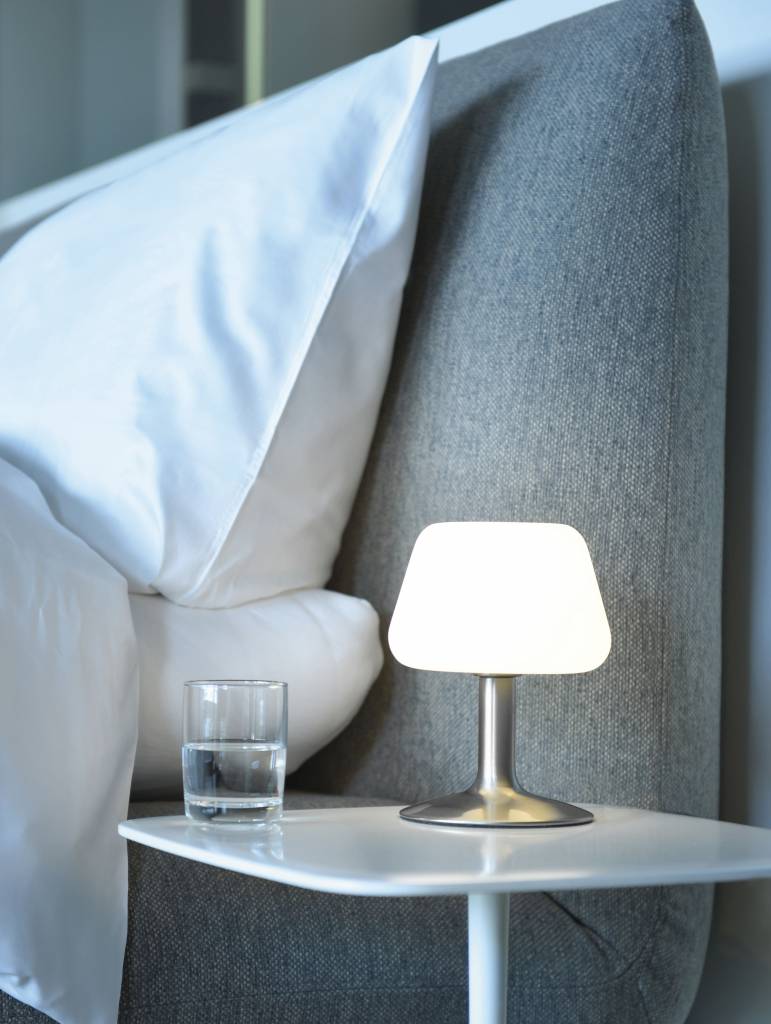 Paul Neuhaus Tafellamp TILL RVS incl. Stappendimmer