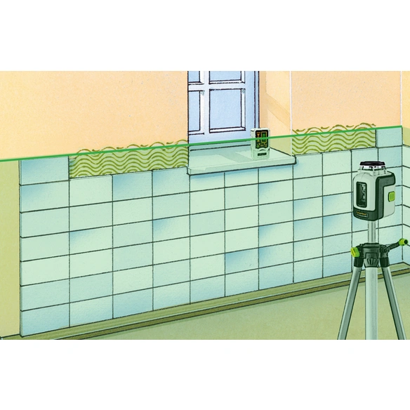 Emfangsmodul, Messbereich: max. 30 m, mit 9-V-Block