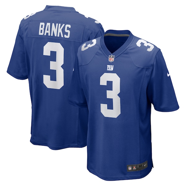 Deonte Banks New York Giants Nike  Game Jersey -  Royal/White