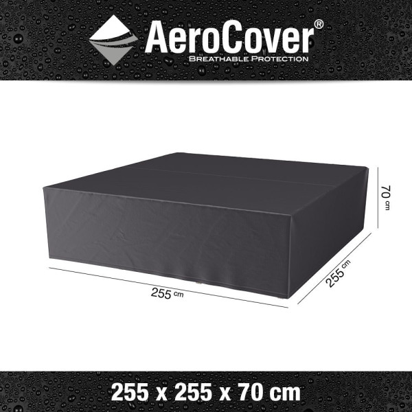 Pokrowiec kwadratowy na zestaw7934 255x255x70 AeroCover szary