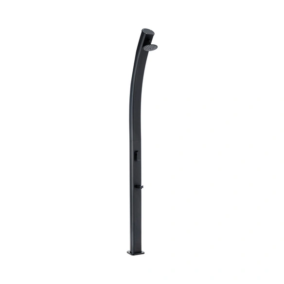 Solardusche »Compact«, Höhe: 221 cm, 25 l-Tank, Aluminium, schwarz