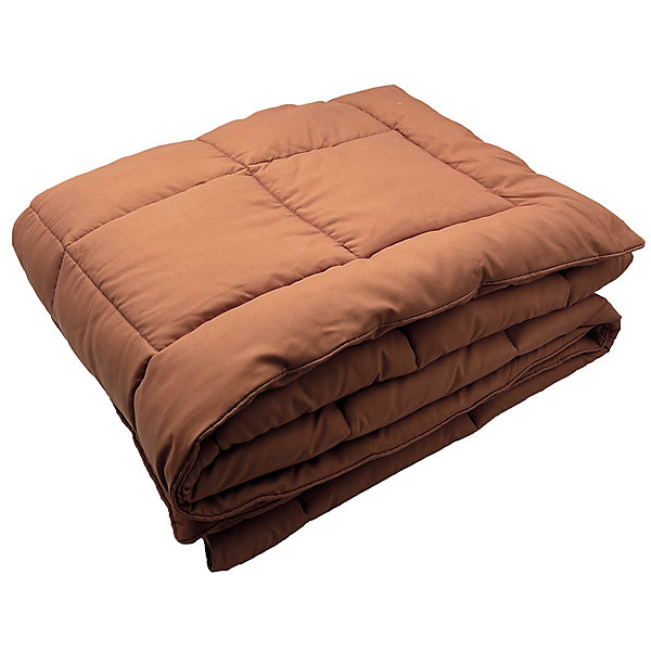 Dessus de lit polyester microfibre 160x240 cm LAZY orange ocre 150g/m2