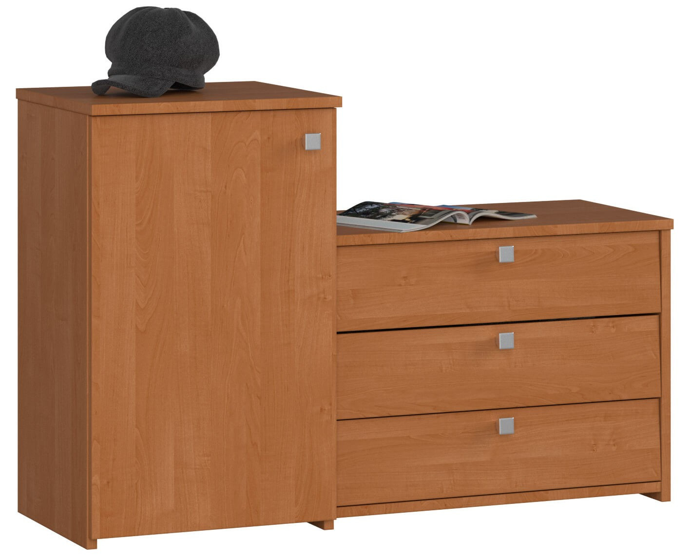 Szafka na buty AKORD S16 Olcha 98,4 cm 5 półek 98,4x33x68 cm