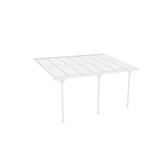 Terrassendach »Bruce«, BxHxT: 435 x 270 x 300 cm, Aluminium, weiß