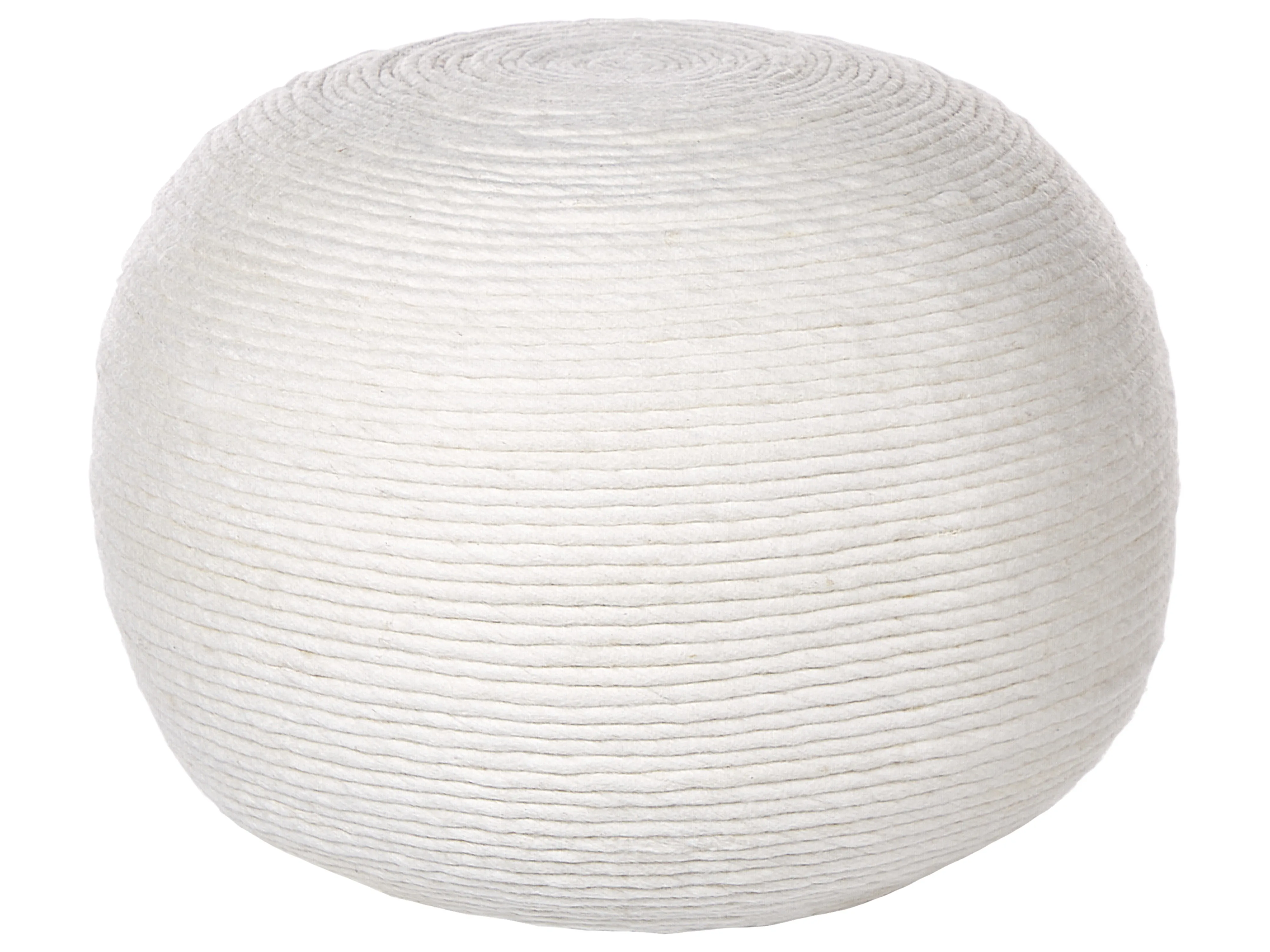 Pouffe TAKHABI Wool White