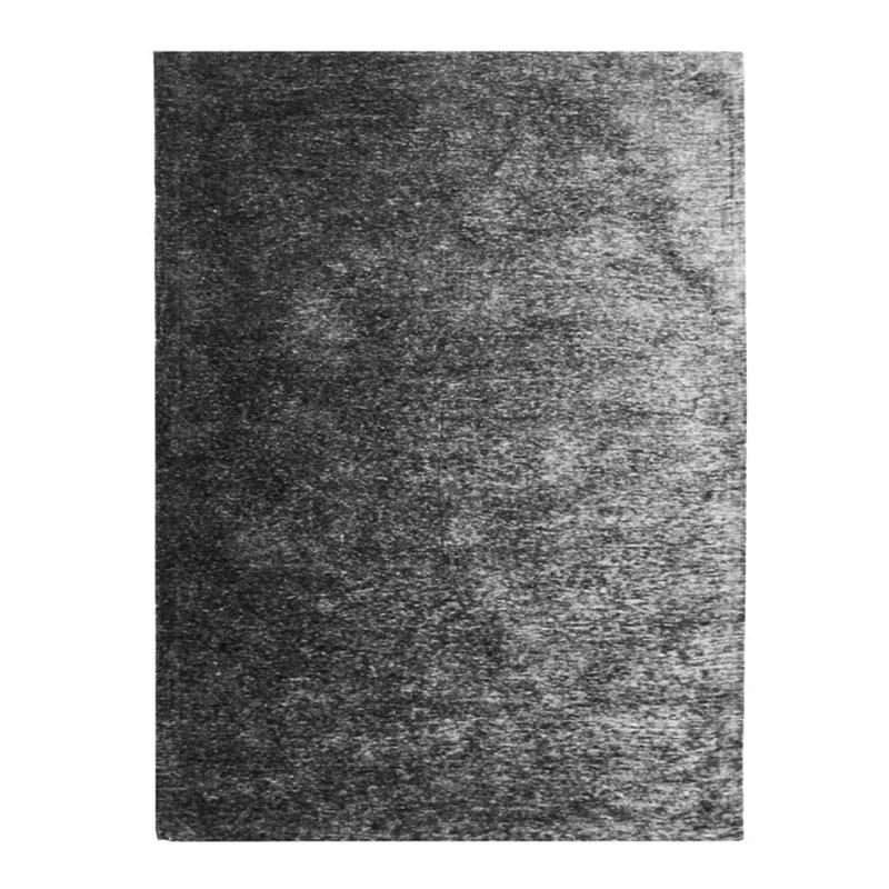 INTENSE - Tapis texturé vintage noir cendré 160x230