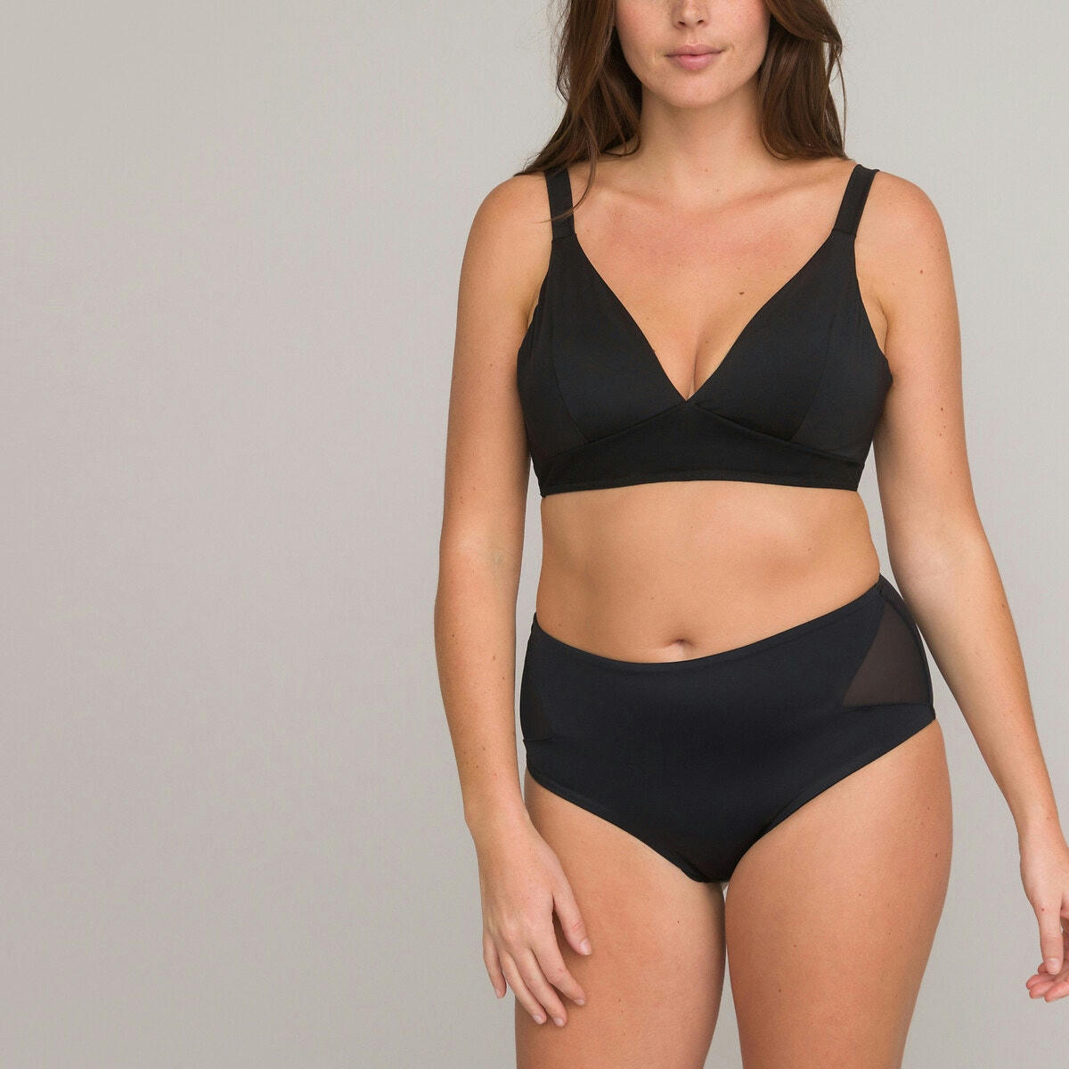 Bas de maillot de bain culotte, effet ventre plat