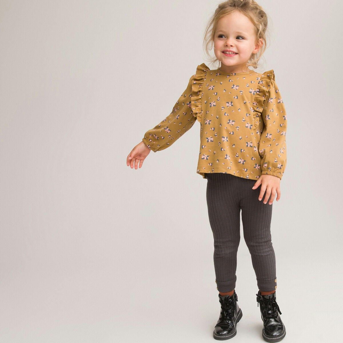 Lot de 2 leggings en côtes
