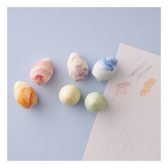 Marble Chalk Eggs 6 Pack