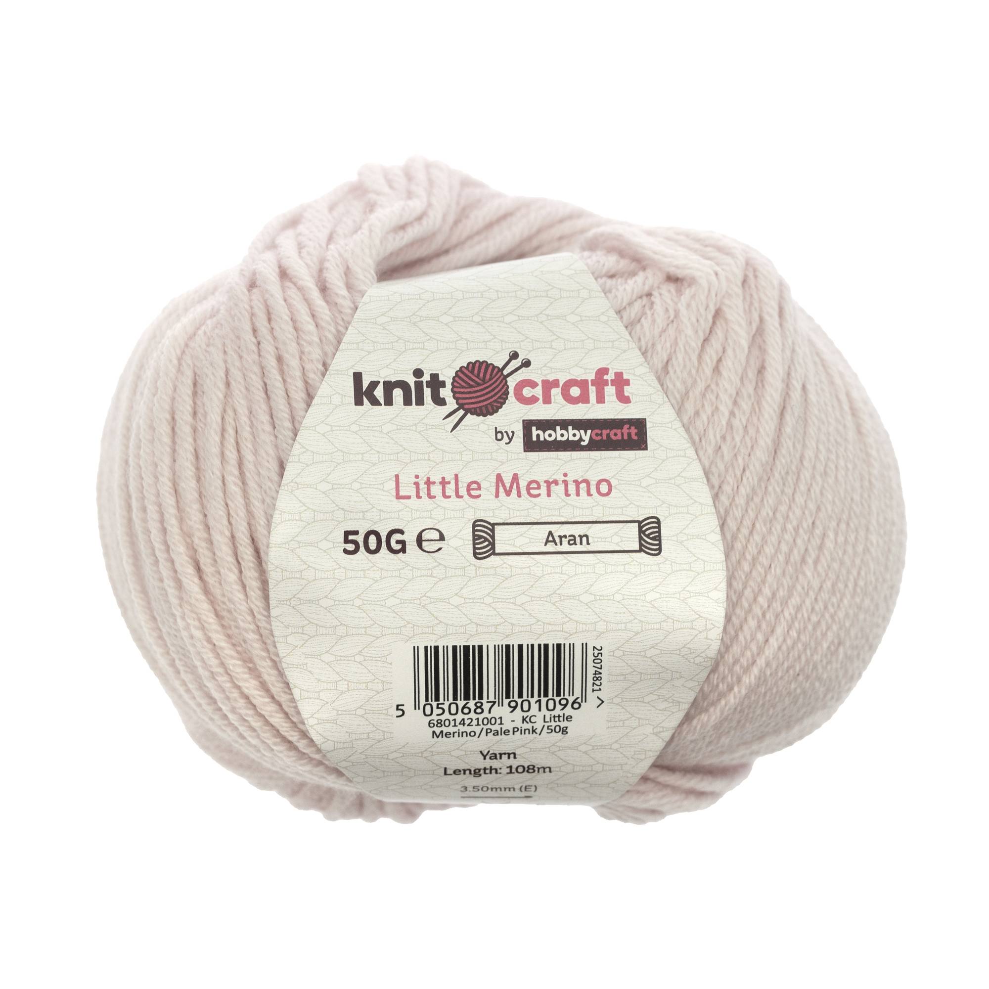Knitcraft Pale Pink Little Merino 50g