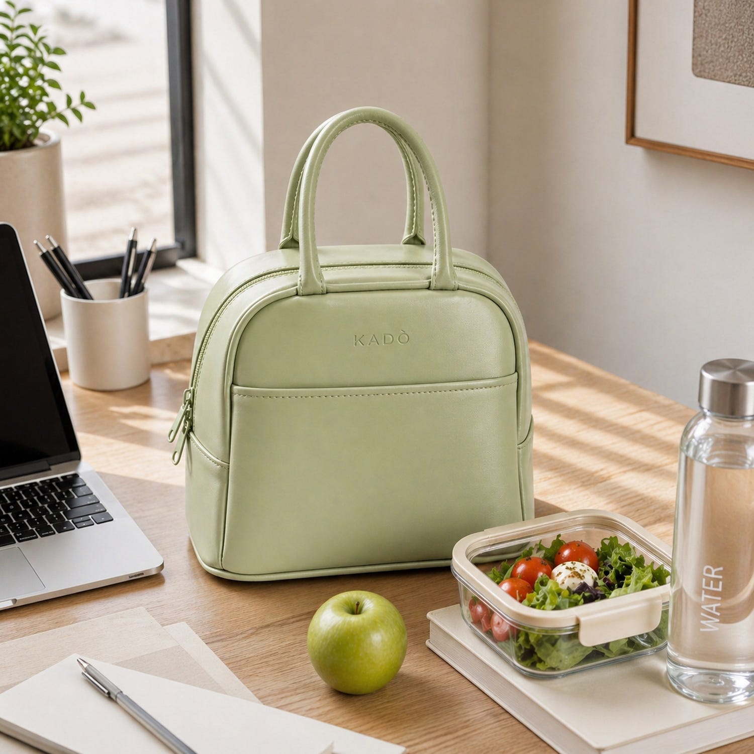 Borsa termica 8 L con manici verde