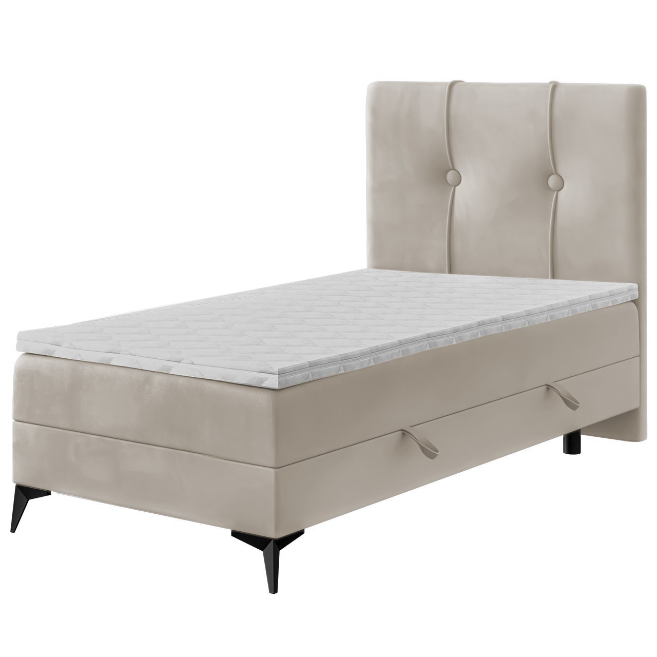 Łóżko kontynentalne ROSSA 90x200 prawy magic velvet 2250