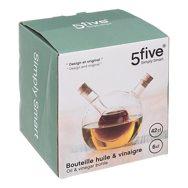 Bouteille huile/vinaigre verre 048L - 5Five
