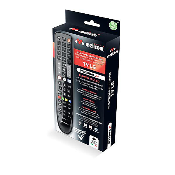 Meliconi - Télécommande de remplacement PERSONAL 2  pour TV LG - 100% fonctions d'origine - Boutons Netflix, Youtube et Prime Vidé