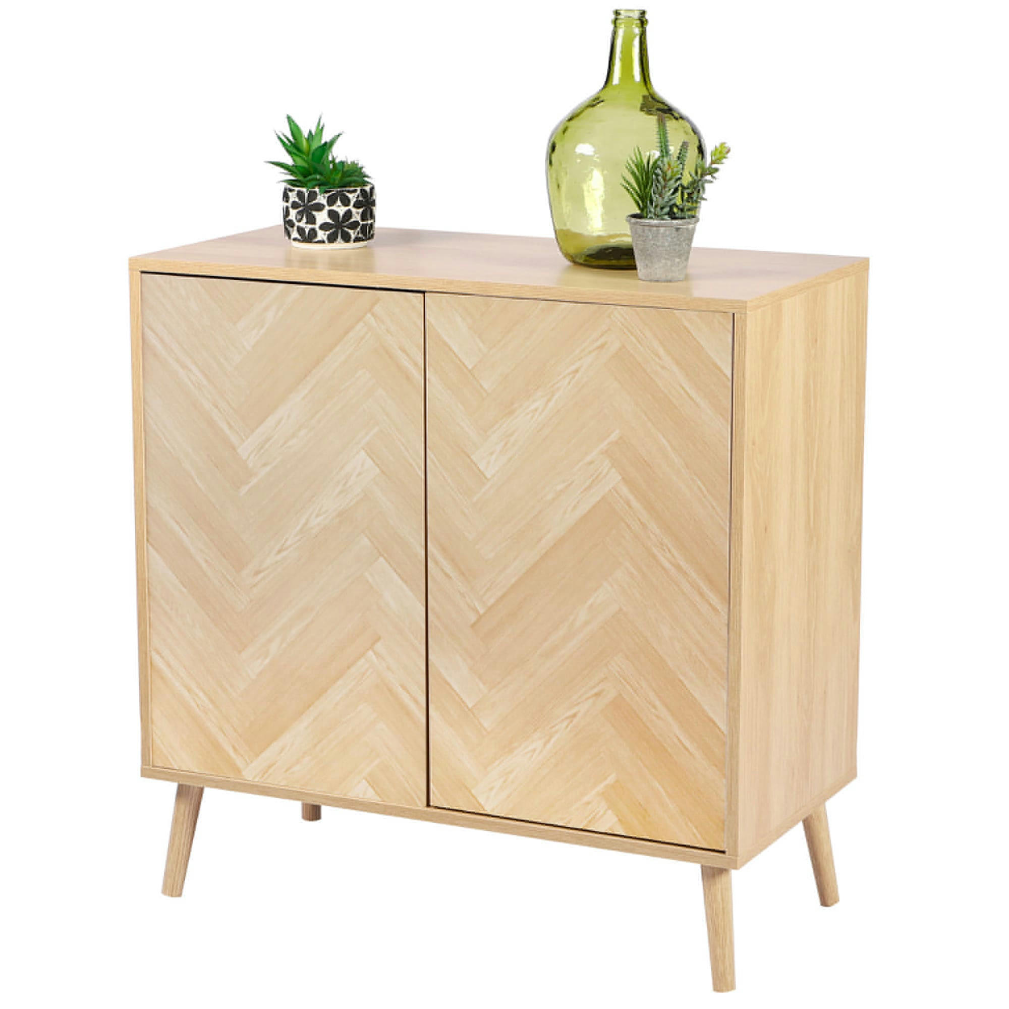 - Buffet 2 portes bois 80x40x81cm