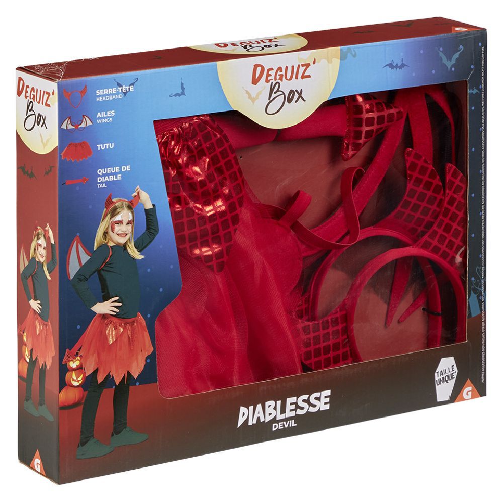 Deguiz'box déguisement diablesse enfant - Taille unique