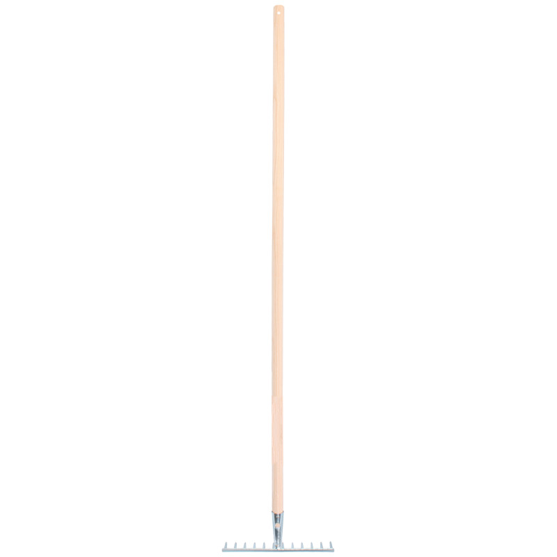 Râteau à 12 dents en acier galvanisé avec manche en bois 140 cm AVR TOOLS