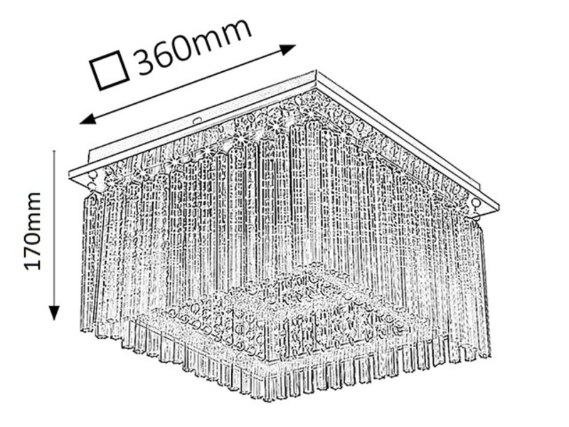 Lampa sufitowa Danielle chromowana LED 1x21W 4000K 1750lm Rabalux