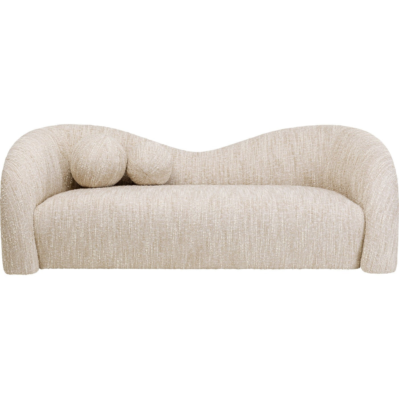 Sofa Livia Melange 2-Zits creme Kare Design