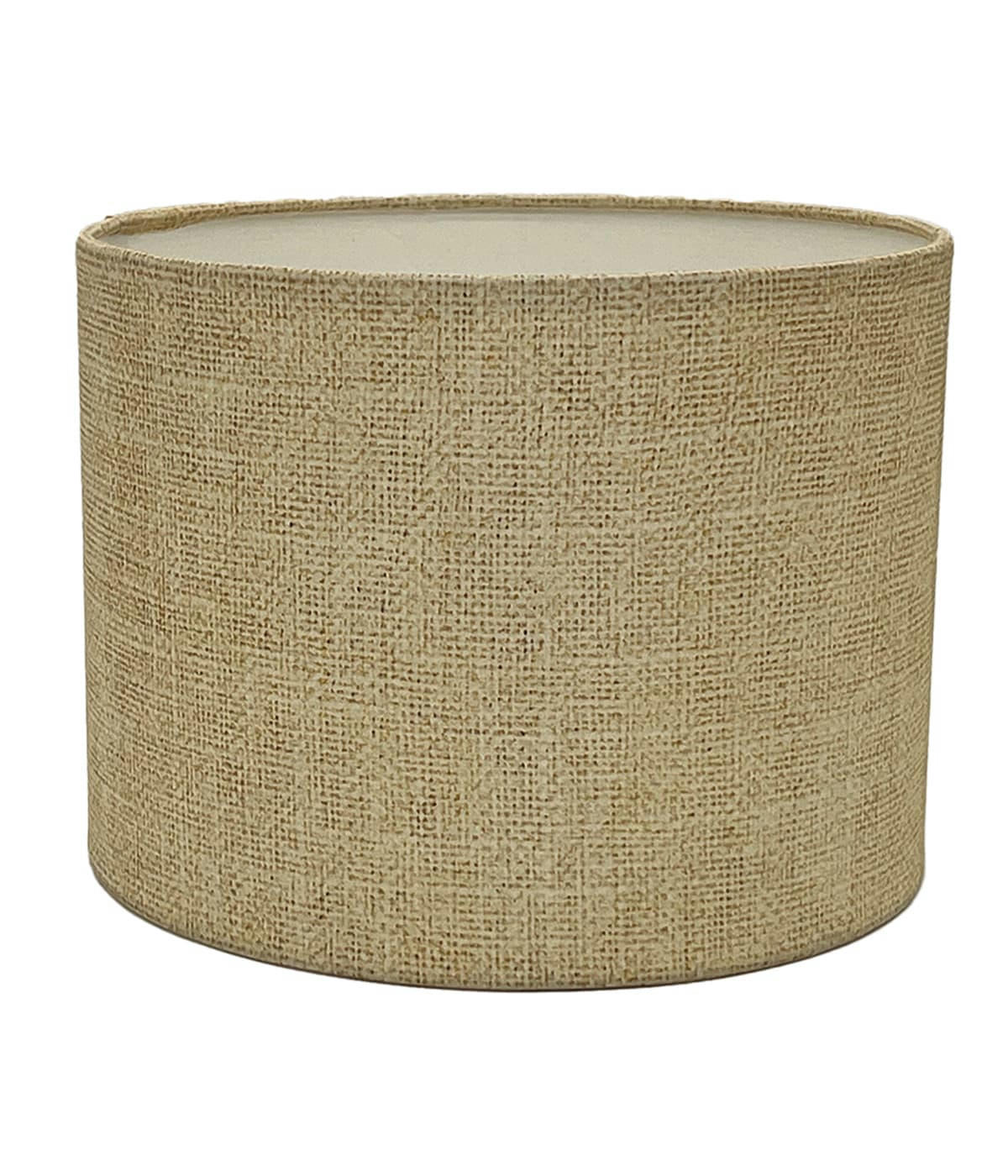 COLOMBE - Abat-jour chevet Effet Lin Beige D: 20 x H: 15