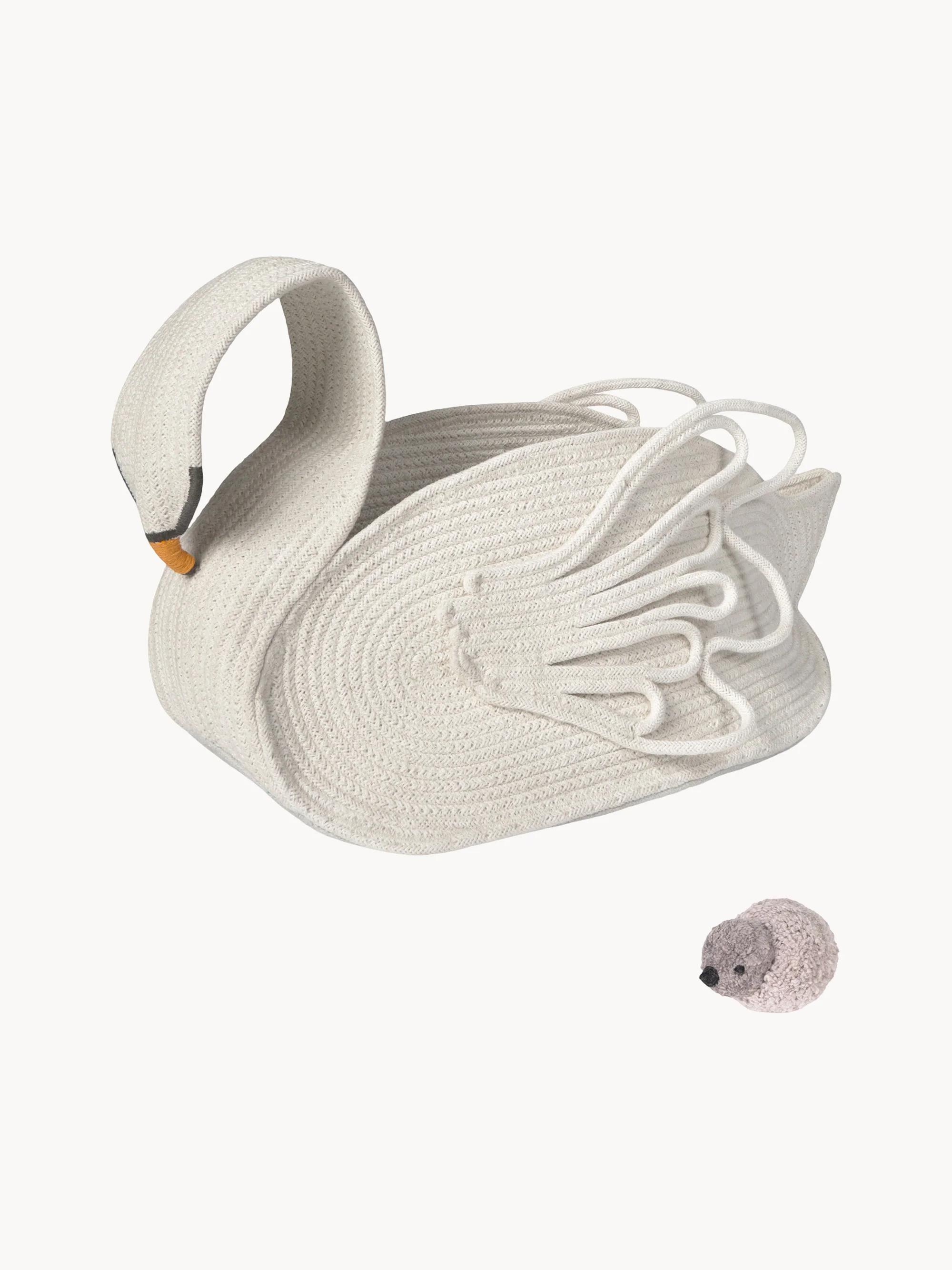 Handgefertigter Kinder-Aufbewahrungskorb Swan Lake