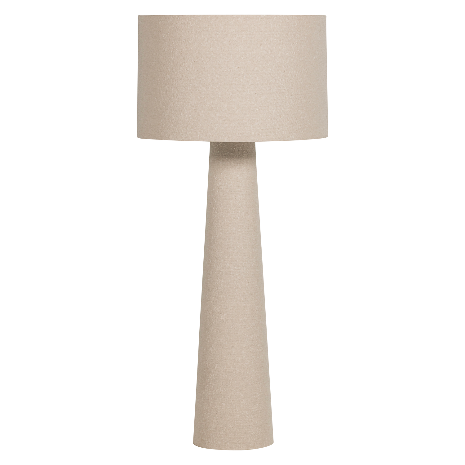 WOOOD vloerlamp xxl Ø70 cm Loft - Metaal/Bouclé - Naturel - 160x70x70