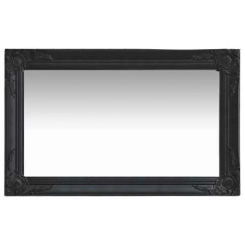 vidaXL - Wandspiegel - Zwart - Hout - 50 x 80 cm