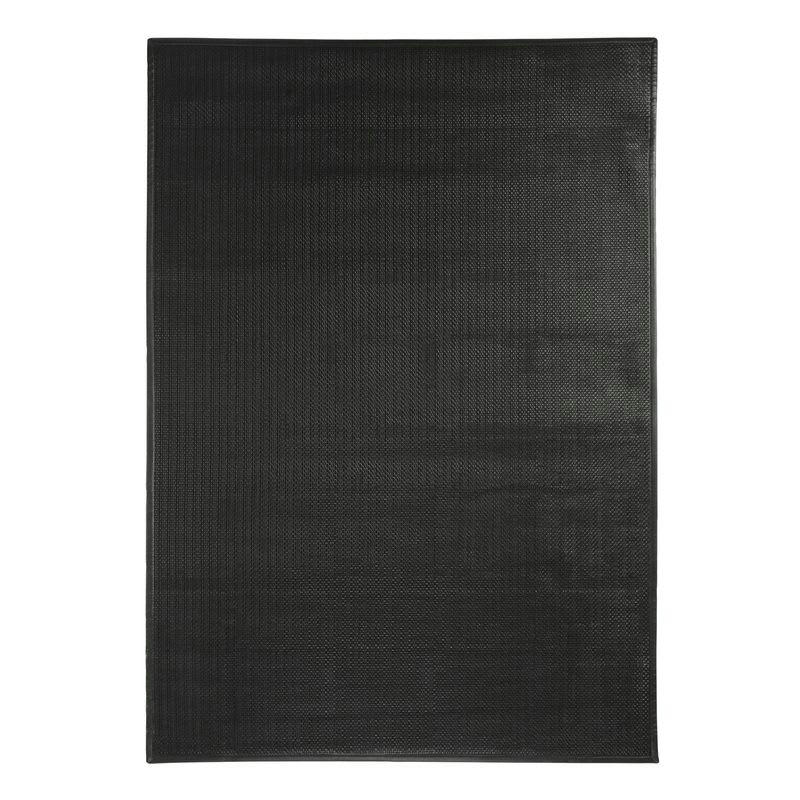 SKIN - Tapis en cuir noir 120x170