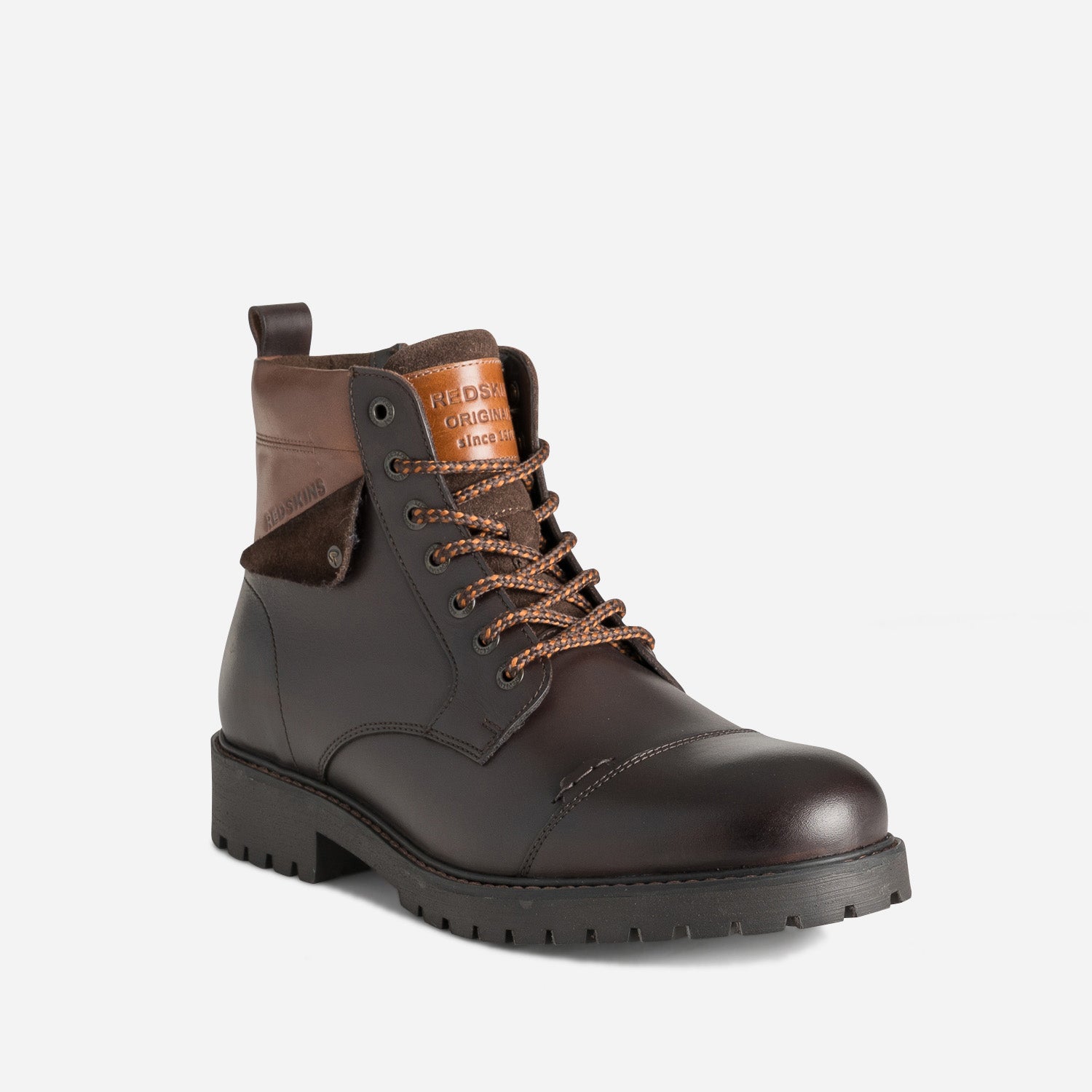 Boots à lacet REDSKINS marron cuir