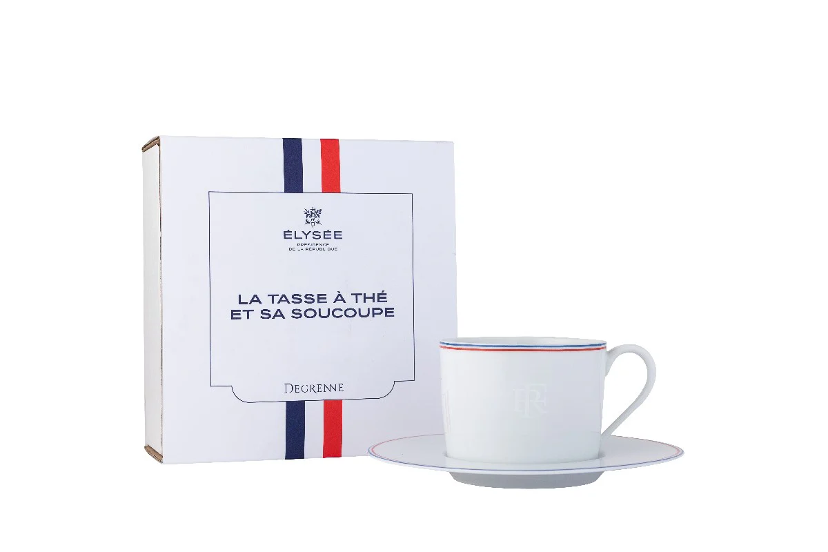 Coffret tasse et soucoupe à thé République Française