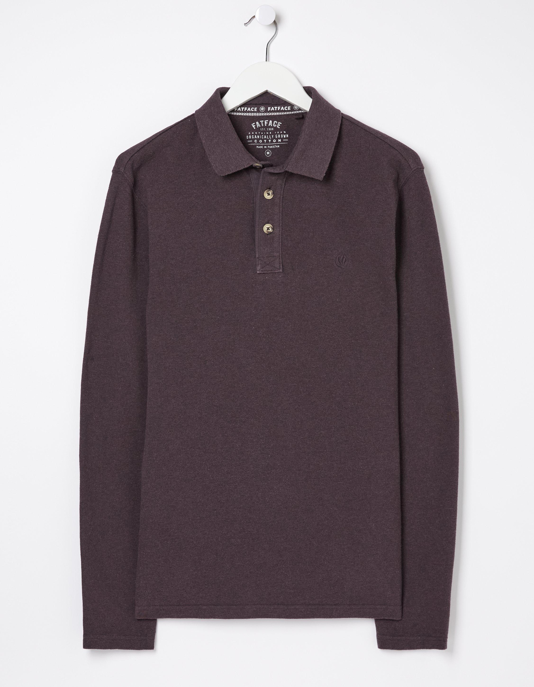 Long Sleeve Organic Pique Polo