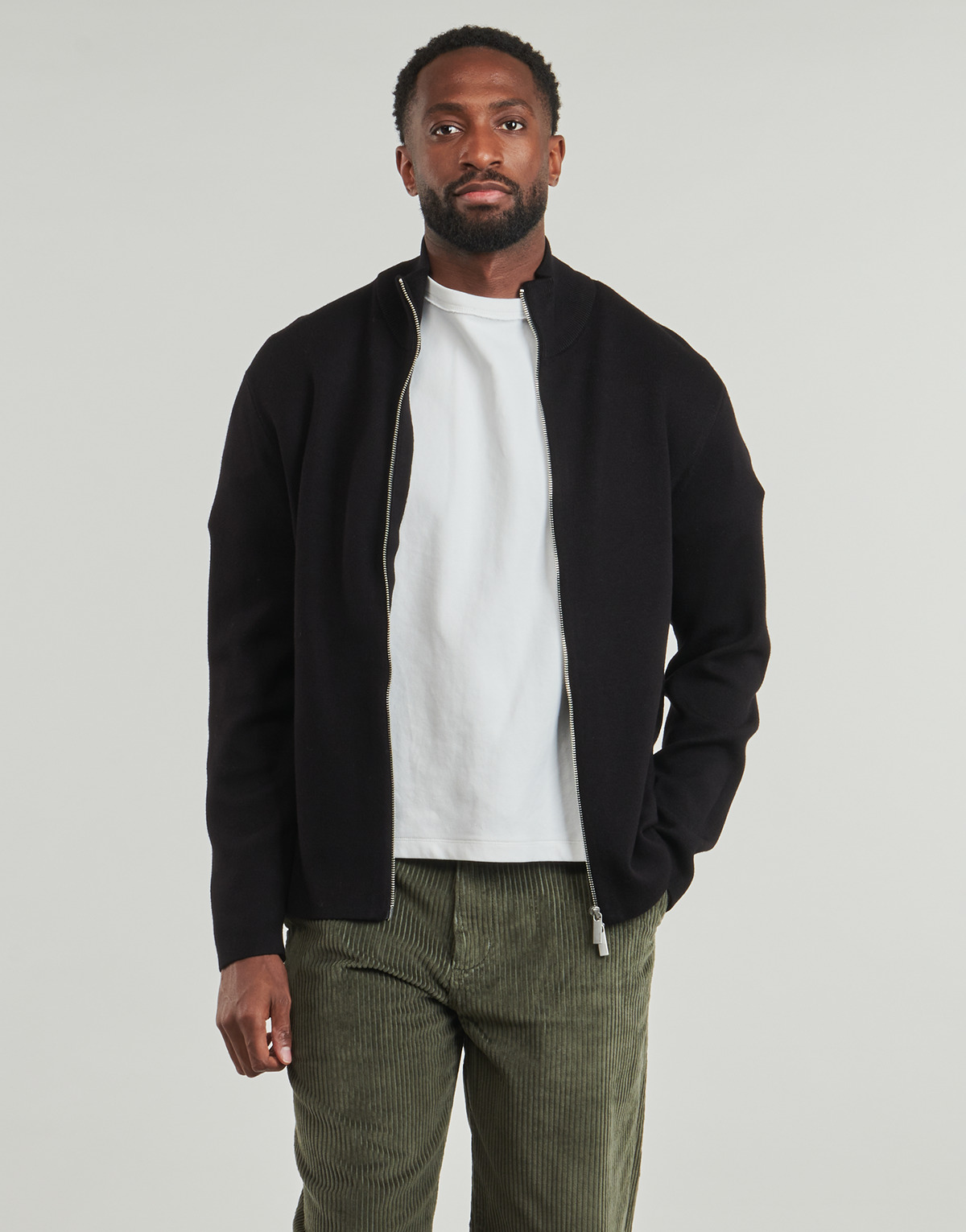 Selected - SLHTELLERFN RELAXED FZ - Black