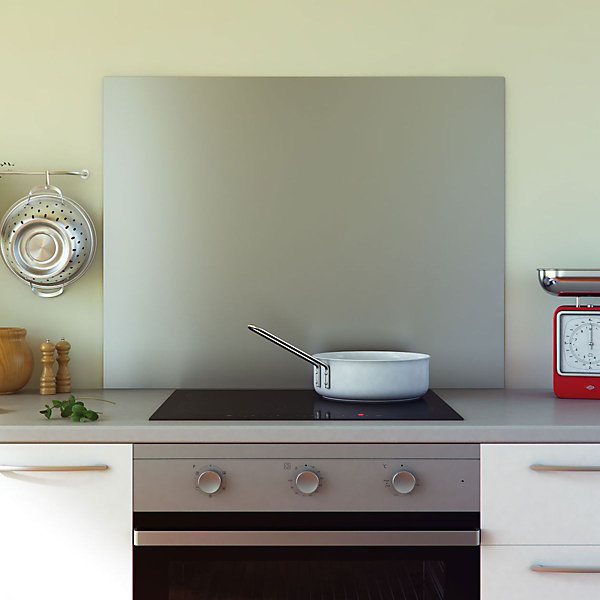 Crédence cuisine fond de hotte Inox - l 60 x H 50 cm
