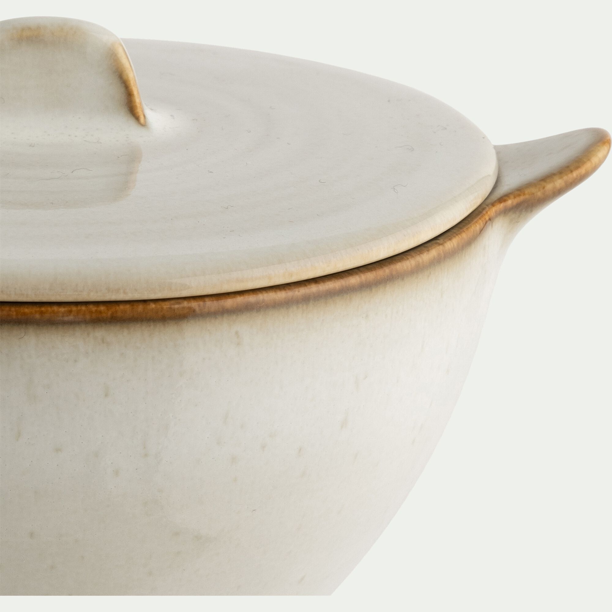 ALBA - Bol avec couvercle en grès D16,5cm - beige alpilles