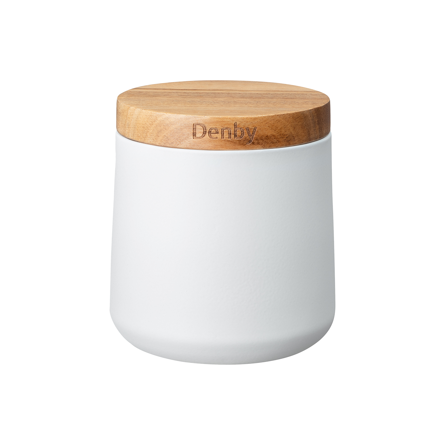 Denby Set Of 3 White Storage Canisters