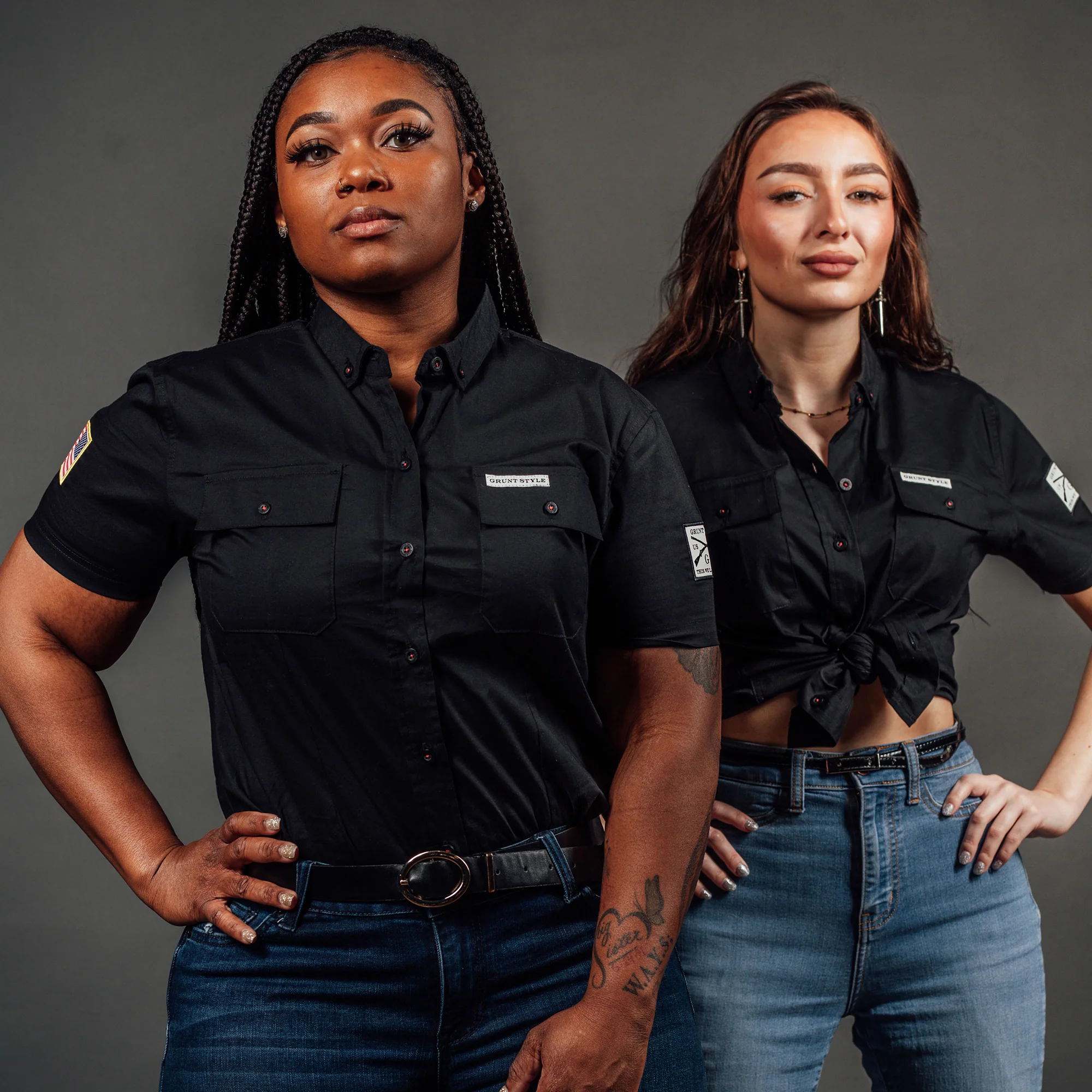 Women's Garage Button Down - Black