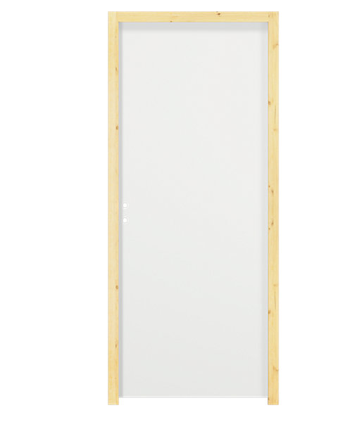 Bloc-porte coupe feu prépeint H.218 x l.93 cm, poussant gauche