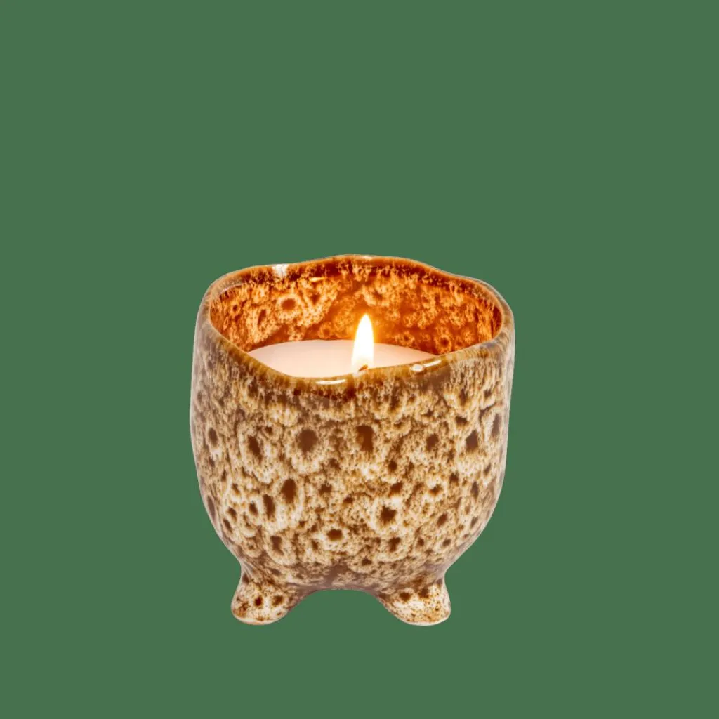 Bougies^CASA CERAMIC Bougie En Pot Brun
