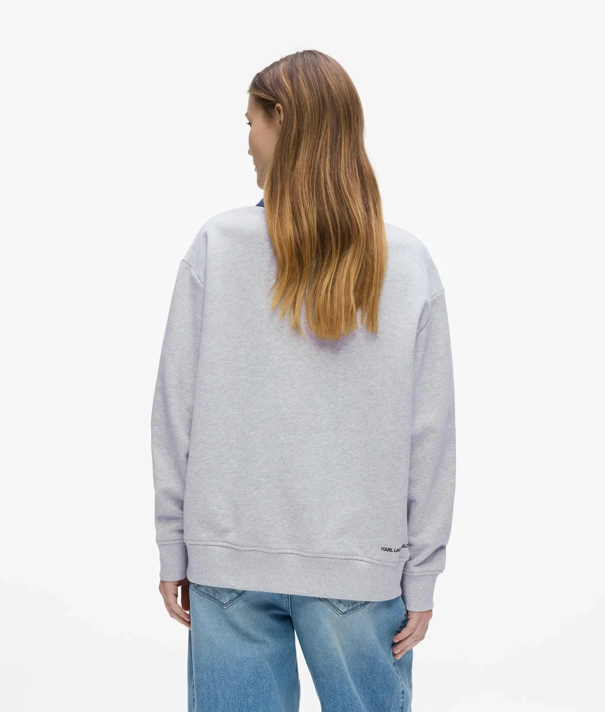 Sweat-shirt avec détail en denim Ikon