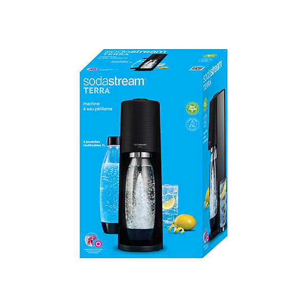 Machine à gazéifier l'eau   2 bouteilles   1 cylindre Sodastream TERRANLV