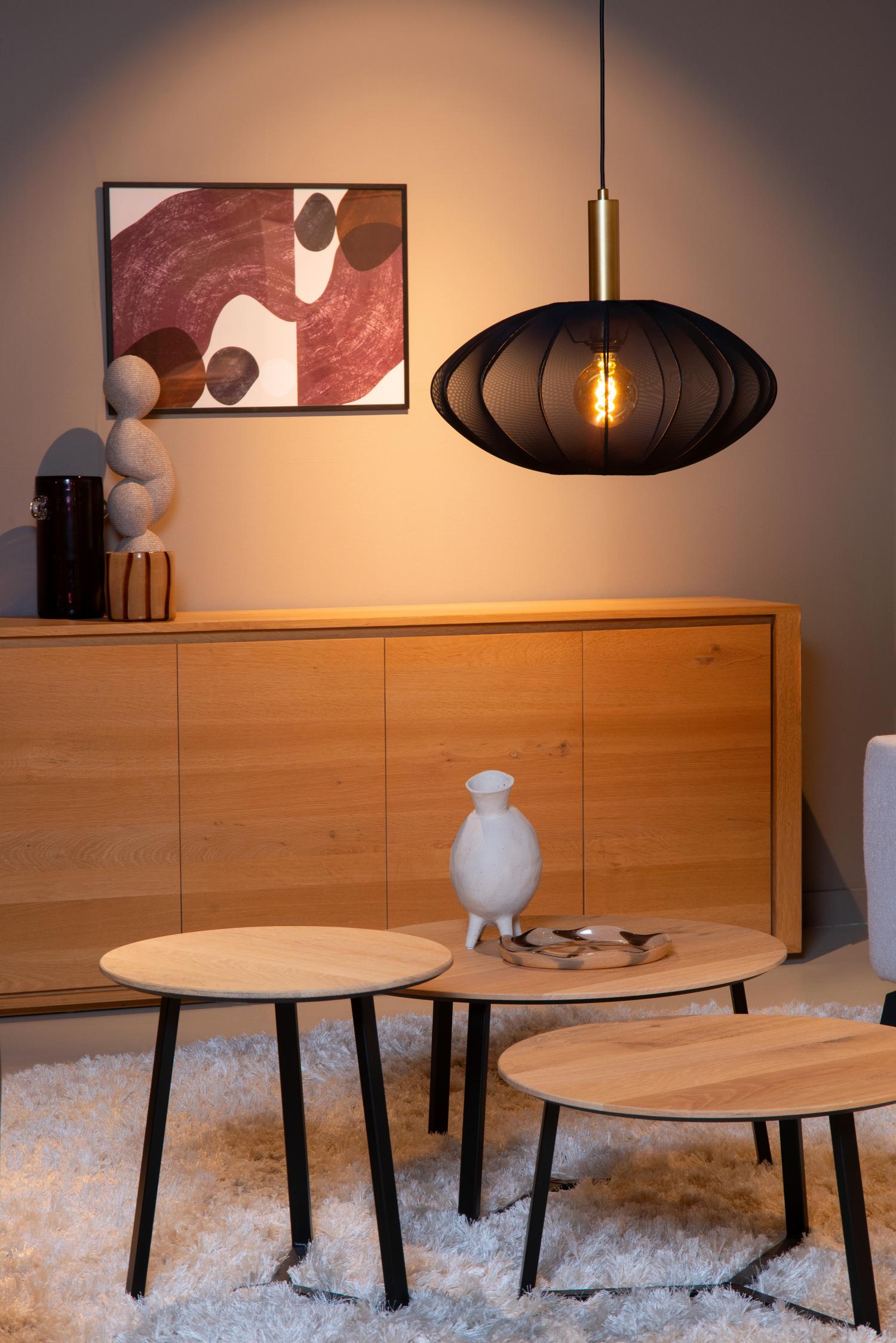 Lucide hanglamp CORINA - 1xE27 - Zwart