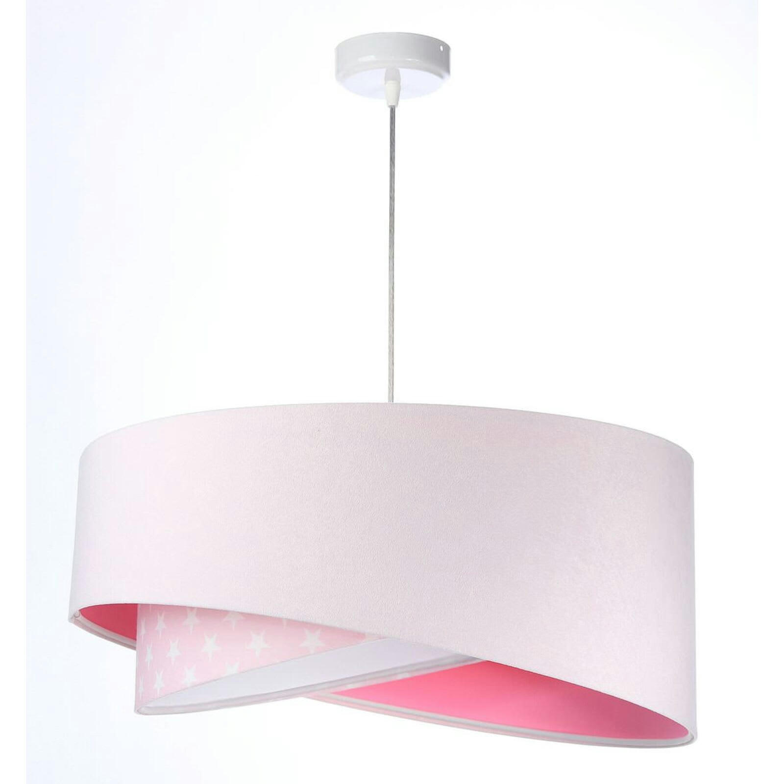 GALAXY - Suspension Tissu Rose 50x50x105 cm